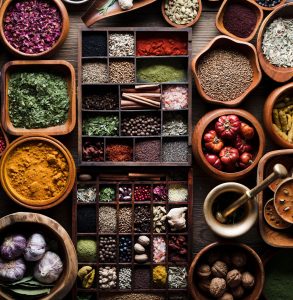 épices variées, complémentarités, subtilités